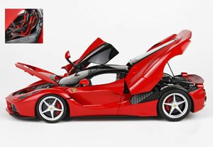 Ferrari LaFerrari DIE CAST - Polifoam Base Rosso Corsa 322 - 4 POINTS SAFETY BELT *die-cast (Diecast Car)