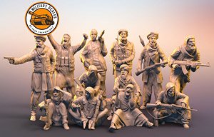 Taliban fighters Set of 12 (Plastic model)