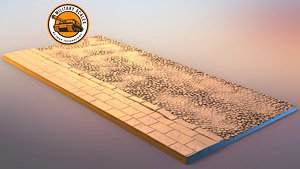 石畳の歩道B (プラモデル)