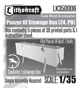 Panzer III Stowage Box (24.PD) (Plastic model)