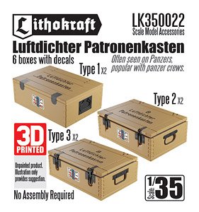 Luftdicter Patronenkasten (6 Pices) (Plastic model)