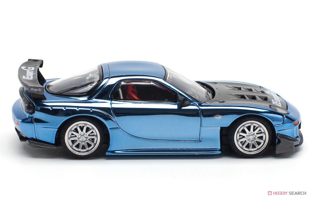 MAZDA RX-7 RE-AMEMIYA WIDEBODY - BLUE CHROME (Diecast Car) 商品画像4