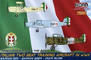 Italian two seat training aircraft ofWWII(Saiman200,202M,Ro.41B) (Plastic model)
