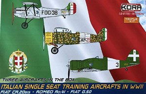 Italian singleseat training aircraft ofWWII(CR.20bis,Ro.41,G.50) (Plastic model)