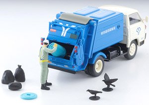 TLV-N343a 三菱ふそう キャンター 清掃車 (白/青) (ミニカー)
