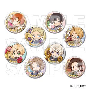 アニメ「ヘタリア World☆Stars」 ちゃぽんっ! トレーディング箔押し缶バッジ (8個セット) (キャラクターグッズ)