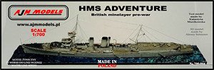 HMS Adventure British Minelayer Pre-War (Plastic model)