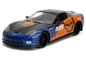 2006 シェビー コルベット Z06 ブルー/オレンジ/グラフィック (ミニカー)