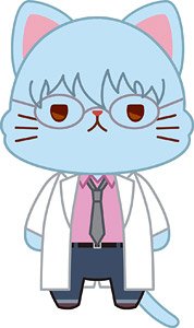 3年Z組銀八先生 withCAT アイマスク付きぬいぐるみキーホルダー 坂田銀八 (キャラクターグッズ)