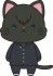 Gin Tama 3rd Year Class Z Ginpachi Sensei withCAT Plush Key Ring w/Sleep Mask Toshiro Hijikata (Anime Toy) 商品画像1 Thumbnail