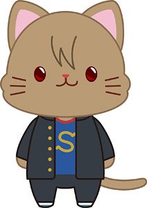 3年Z組銀八先生 withCAT アイマスク付きぬいぐるみキーホルダー 沖田総悟 (キャラクターグッズ)