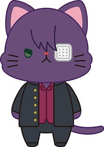 3年Z組銀八先生 withCAT アイマスク付きぬいぐるみキーホルダー 高杉晋助 (キャラクターグッズ)