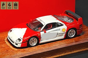 F40 White/Red (ミニカー)