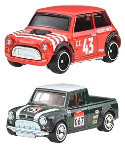 Hot Wheels Premium 2 packs Morris Mini / `67 Austin Mini Pickup (Diecast Car)