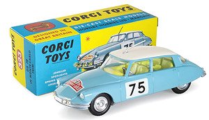 #323 シトロエンDS19 モンテカルロ トリム ブルー/ホワイト (ミニカー)
