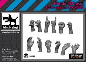 Hands (20 Pieces) (Plastic model)