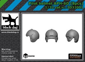 Pilot helmet APH-6D (8 Pieces) (Plastic model)