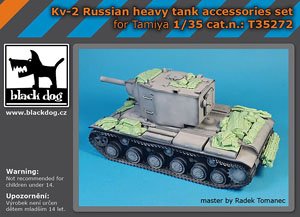 KV-2 Russian heavy tank accessories set (for Tamiya) (Plastic model)