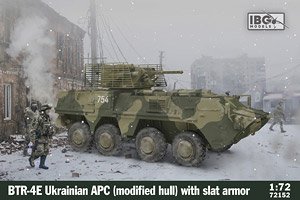 BTR-4E Ukrainian APC (modified hull) with Slat Armor (Plastic model)