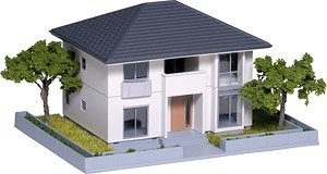 DioTown Evergreen Terrace, White (White) (Model Train)