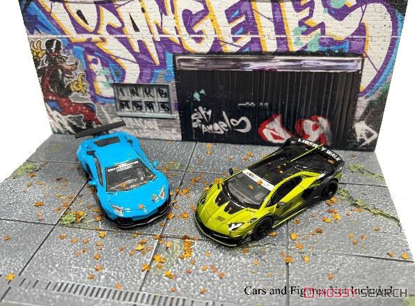 ジオラマ ストリートアート LA グラフィティ ※枯れ葉チップ付き (ミニカー) その他の画像1