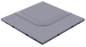 UNITRAM E Quarter Circle Corner Lot Road Plate (Model Train)