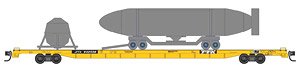 (N) 89ft Flat Car TTX HTV Loading (Model Train)