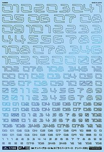 1/100 GM Number Decal No.10 [Cyber Space Numbers #2] Prism Night blue (Material)