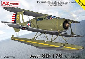 Beech SD-17S `Staggerwing` (Plastic model)