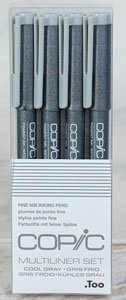 Too.Multiliner Cool Gray 4 Pieces Set (Paint)