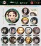 鬼滅の刃 螺鈿風シリーズ Vol.3 缶バッジ 冨岡義勇 (キャラクターグッズ) その他の画像1 サムネイル