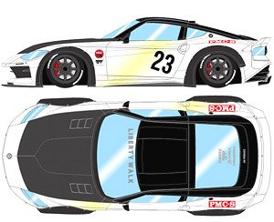 lb nation Fairlady Z(RZ34) (RS Watanabe 8spoke wheel) パールホワイト (ミニカー)