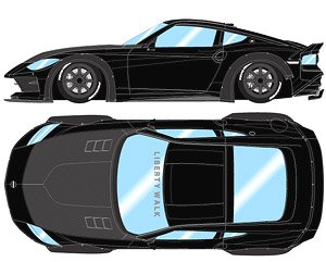 lb nation Fairlady Z(RZ34) (RS Watanabe 8spoke wheel) ミッドナイトブラック (ミニカー)