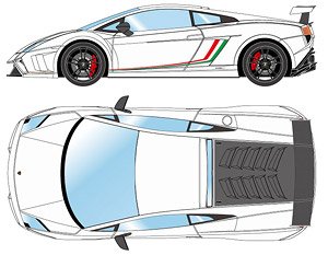 Lamborghini Gallardo LP570-4 Squadra Corse 2014 ビアンコモノセルス (ミニカー)
