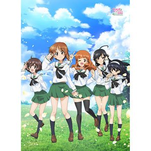 ガールズ＆パンツァー 最終章 描き下ろしB1タペストリー(あんこうチーム/制服)Wスエード (キャラクターグッズ)