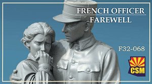 French officer - Farewell (Set of 2) (Plastic model)