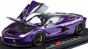 Ferrari LaFerrari 2012 open diecast - SPECIAL PACK Purple Dubai- Viola Vio tailor made (ミニカー)