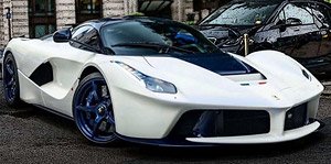 Ferrari LaFerrari 2012 open diecast - polifoam base Bianco Birdcage -Carbon blu *die-cast (ミニカー)