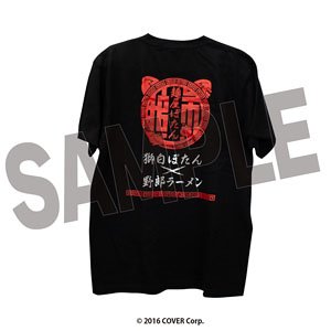 ホロライブ 獅白ぼたん×野郎ラーメン Tシャツ (キャラクターグッズ)