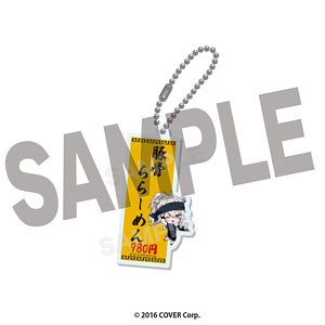 ホロライブ 獅白ぼたん×野郎ラーメン アクリルキーホルダー 豚骨ららーめん (キャラクターグッズ)
