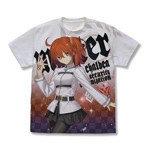 Fate/Grand Order マスター/主人公(女)魔術礼装・カルデア フルグラフィックTシャツ WHITE M (キャラクターグッズ)