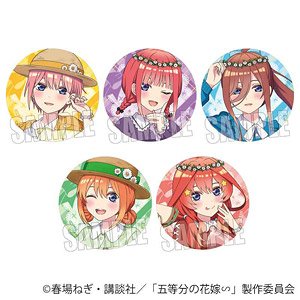 五等分の花嫁∽ トレーディング缶バッジ ピクニックver. (5個セット) (キャラクターグッズ)