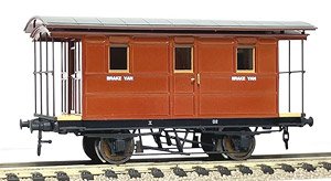 1/80(HO) Oldest Brake Van Paper Kit (Unassembled Kit) (Model Train)