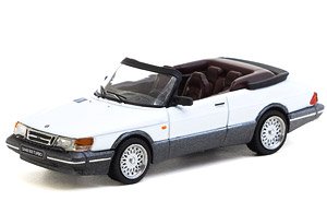 Saab 900 Turbo Convertible White (ミニカー)