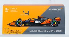 McLaren F1 Team MCL38 (2024) No.4 L.Norris w/Helmet (Clear Case) (Diecast Car)