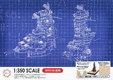 IJN Battleship Fuso (Bridge) w/Wooden Deck Sticker (Plastic model)
