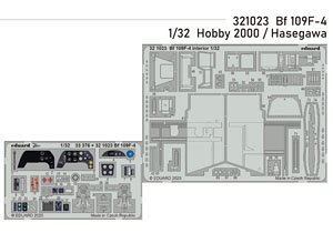 Photo-Etched Pats for Bf109F-4 (for Hasegawa) (Plastic model)