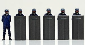 機動警察パトレイバー×figreal 1/60スケールフィギュア 機動隊員6体セット (完成品)