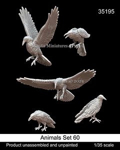 動物セット60 カラス (プラモデル)