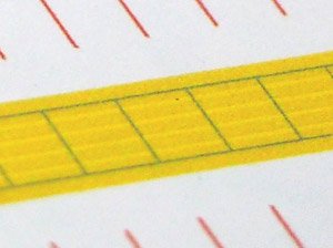 16番(HO) 点字ブロックシール 誘導ブロック (鉄道模型)